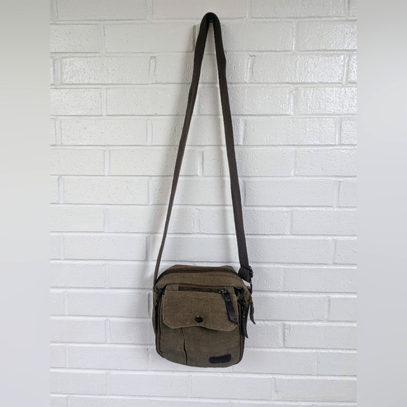 Canvas Cross Body Bag - Picture 1 of 10